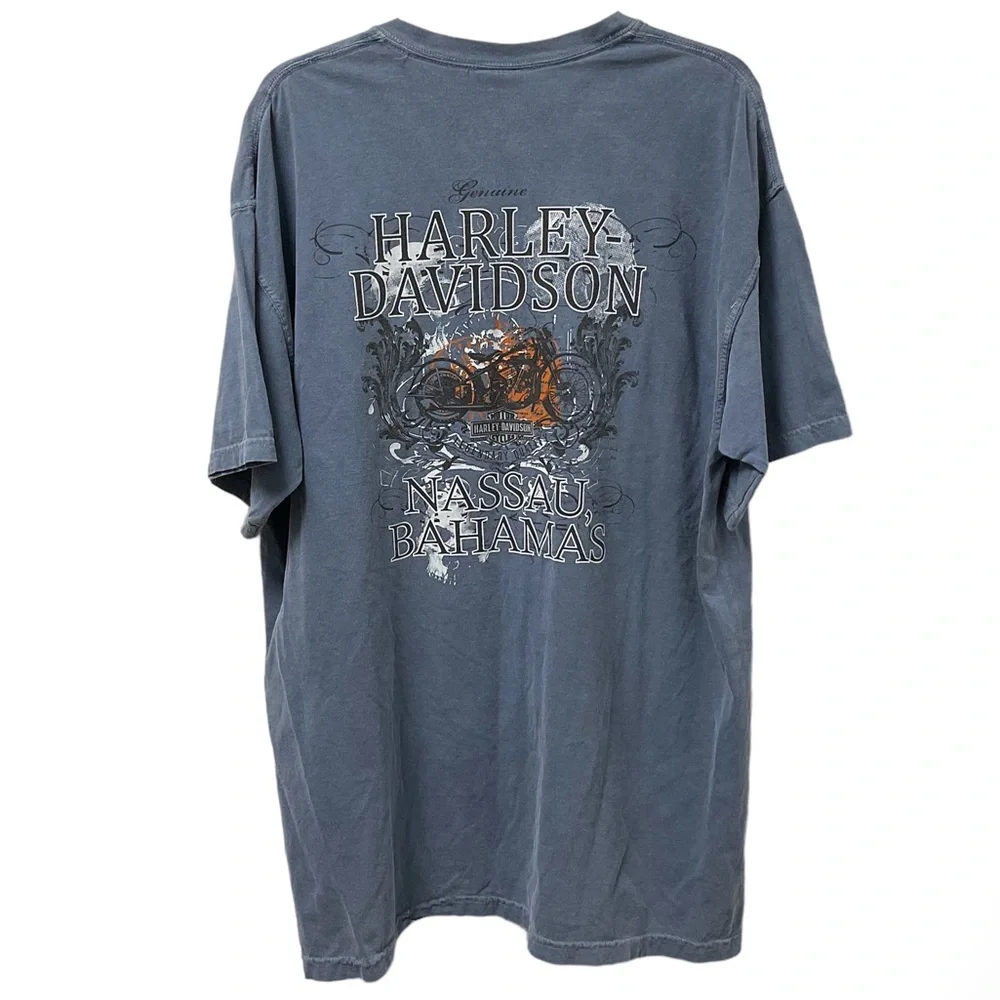 🏍️Genuine Harley-Davidson Nassau Bahamas Graphic Art 100% Cotton XL T-shirt! - Picture 3 of 5
